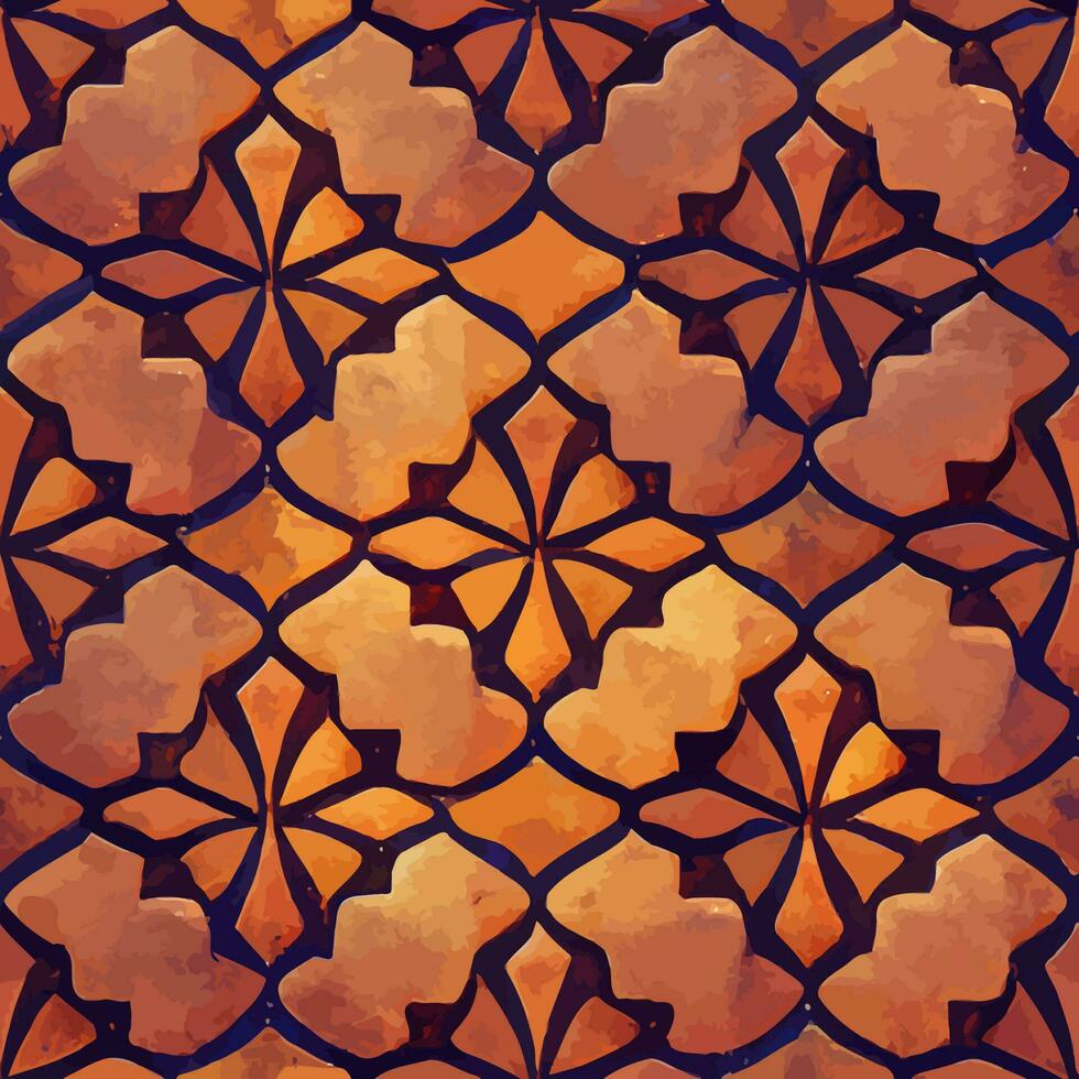 illustration vectorielle graphique de style islamique de modèle de tuile sans couture géométrique parfait pour les invitations, les cartes, l'impression, l'emballage cadeau, la fabrication, le textile, le tissu, les papiers peints vecteur