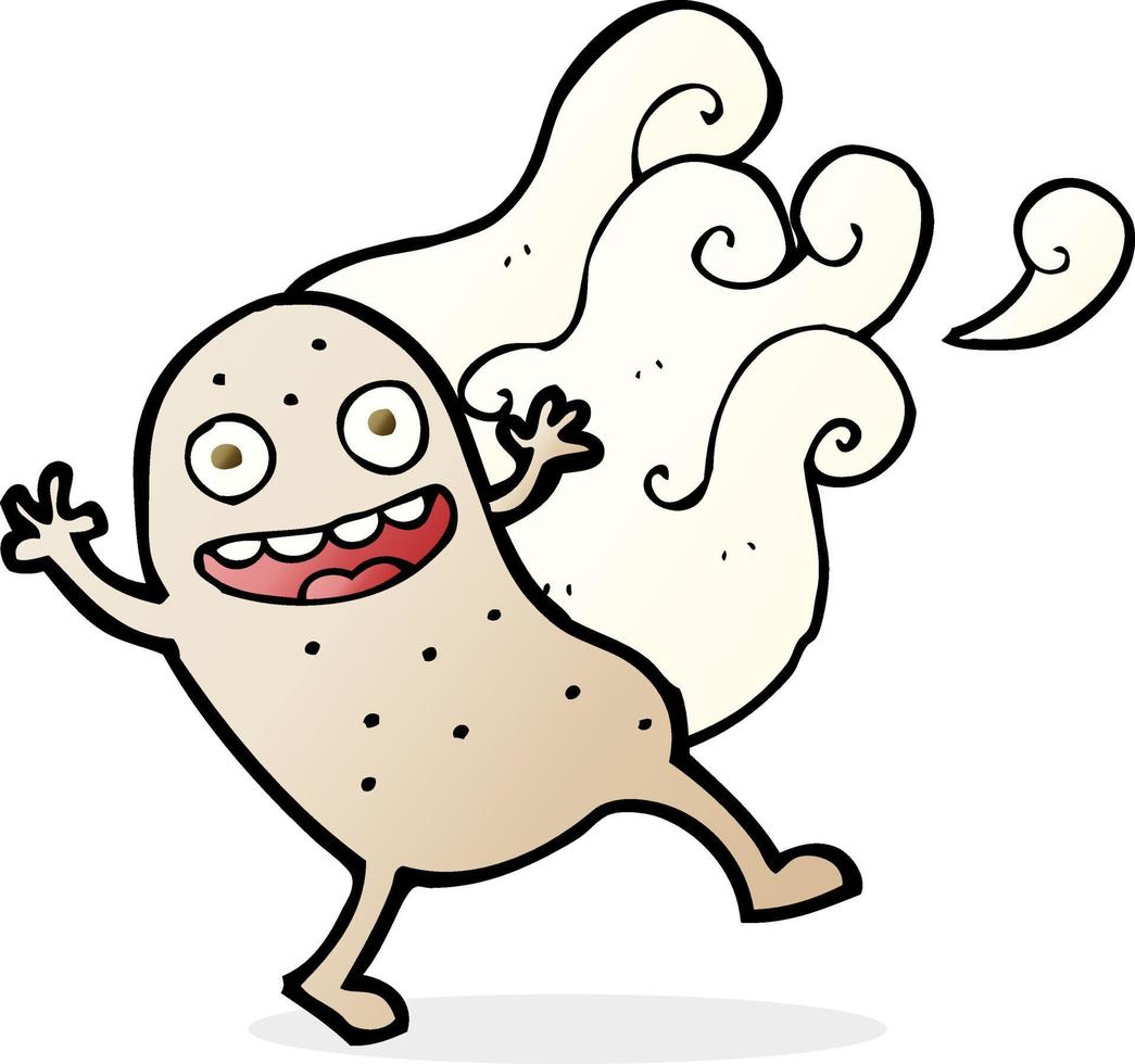 pomme de terre dessin animé personnage doodle vecteur