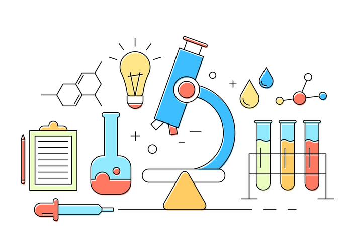 Icônes de chimie gratuites vecteur