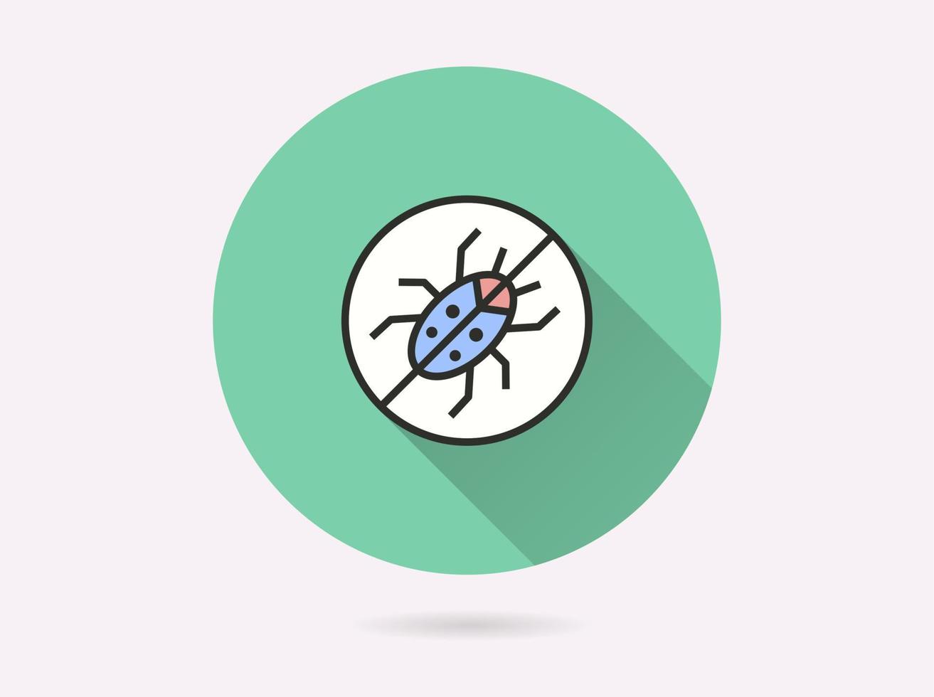 icône de virus pour la conception graphique et web. vecteur