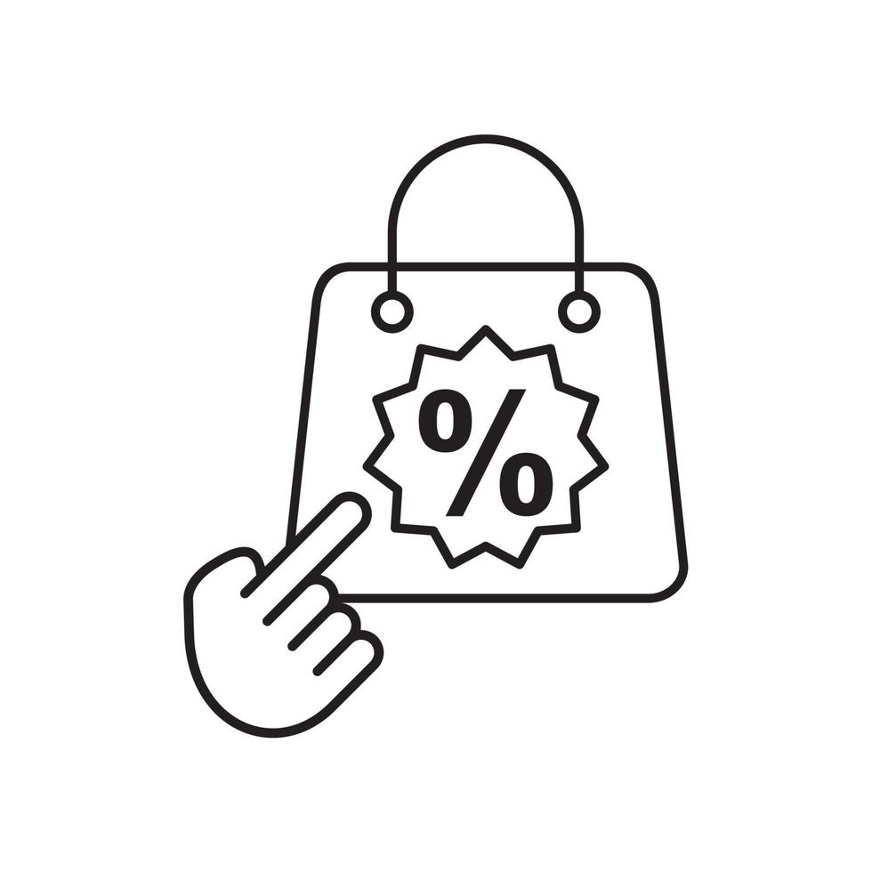 icône de balise d'offre de réduction. symbole de coupon d'achat. étiquette d'achat de vecteur. modèle de vecteur d'icône d'étiquette de prix