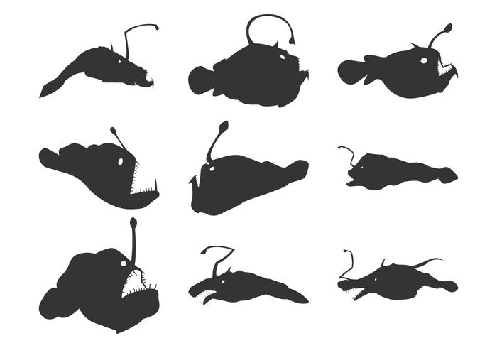Silhouettes Vector Angler