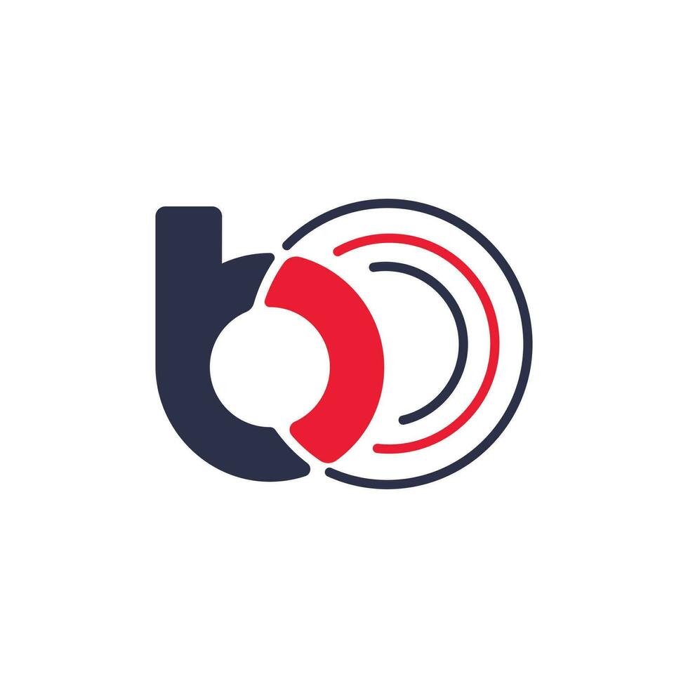 modèle de conception de logo lettre b pour la technologie. logo de lettre de connexion technologique ou modèle de logo alphabet. vecteur