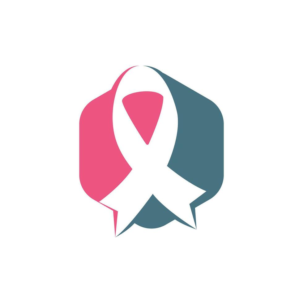 création de logo vectoriel ruban rose. symbole de sensibilisation au cancer du sein. octobre est le mois de la sensibilisation au cancer du sein dans le monde.