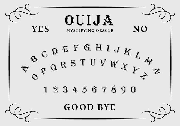 Planche Ouija vecteur