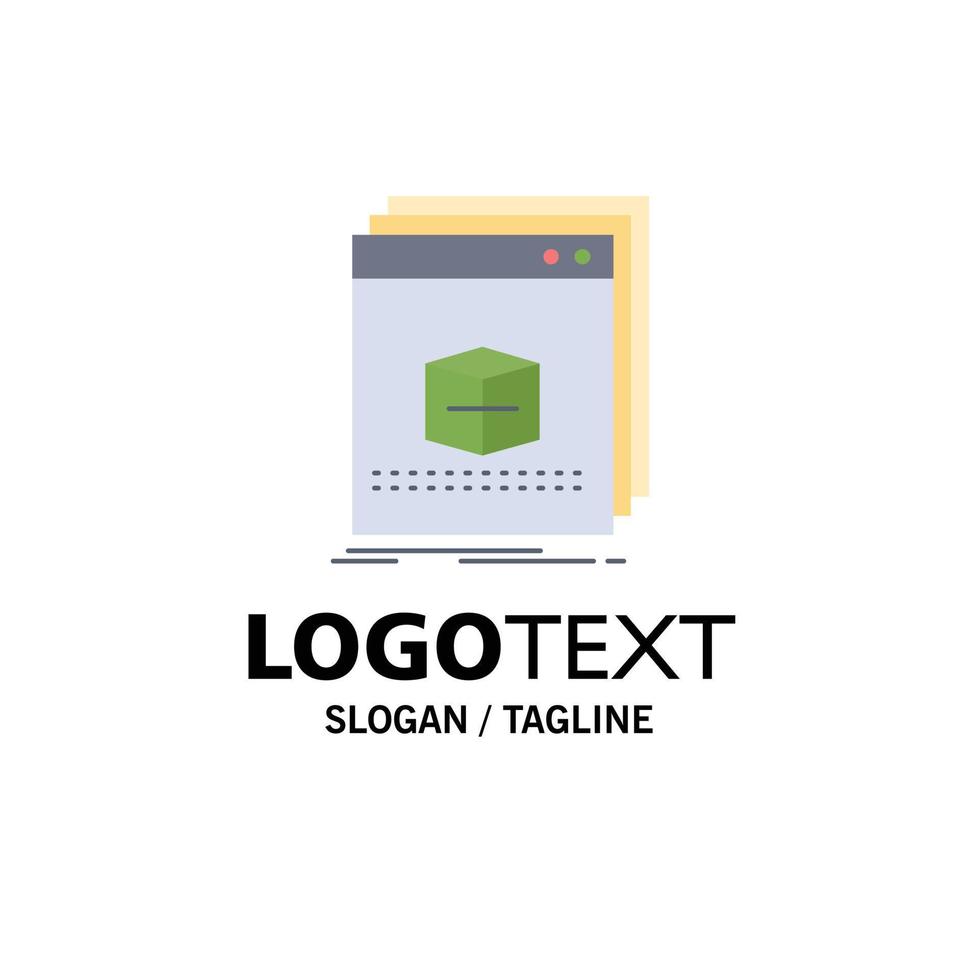 logiciel application application fichier programme plat couleur icône vecteur