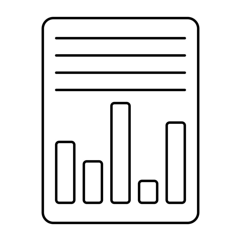 une conception d'icône de rapport d'activité vecteur