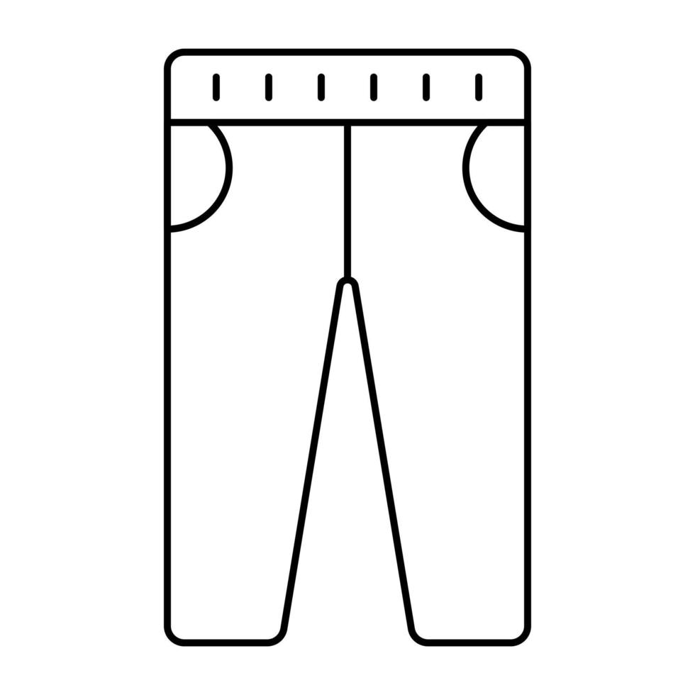 icône de conception modifiable de pantalon vecteur