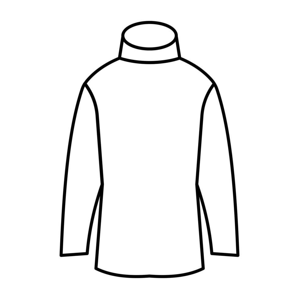 une conception d'icône de chemise à col roulé vecteur