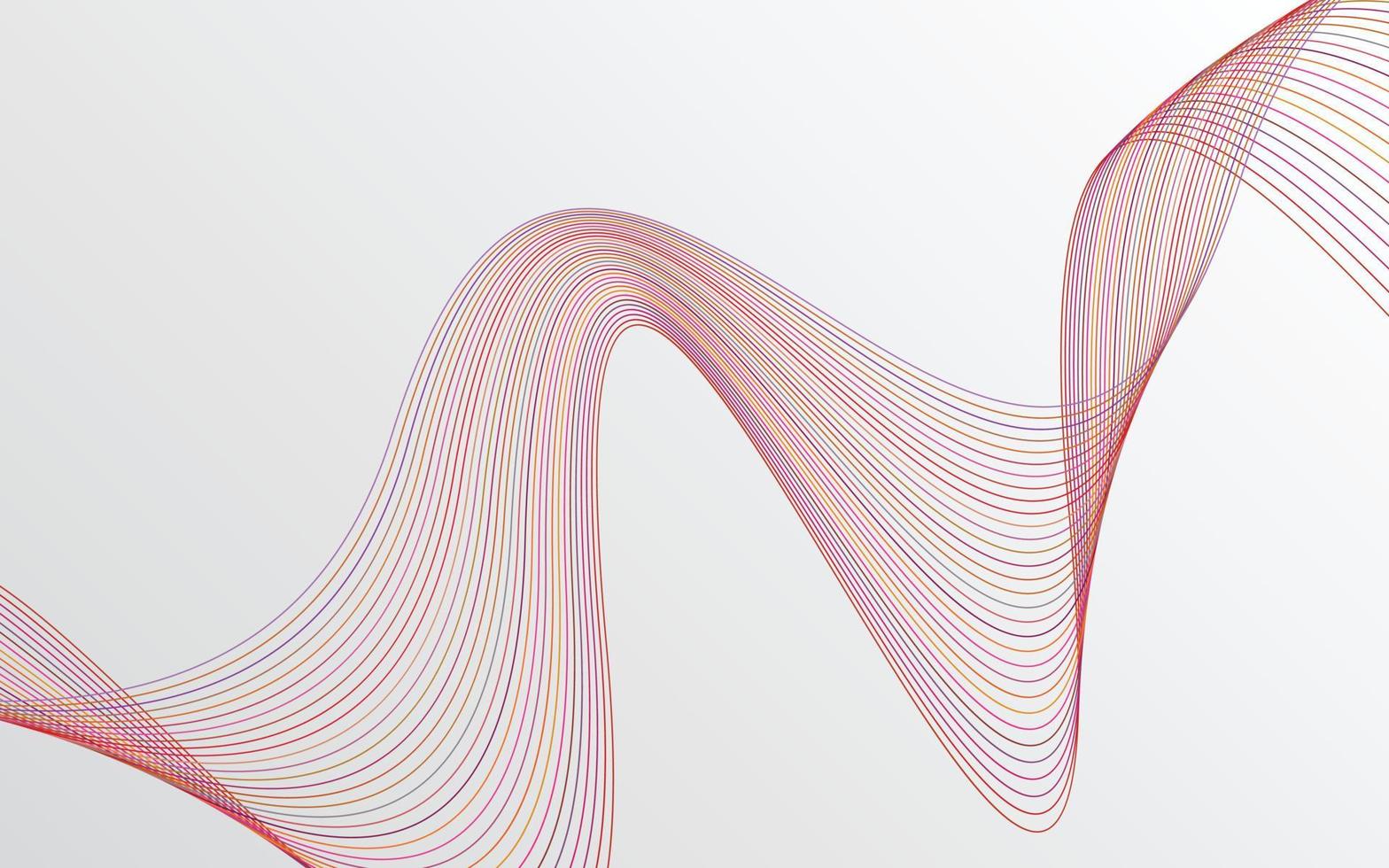 conception de fond abstrait lignes ondulées rouges élégantes vecteur