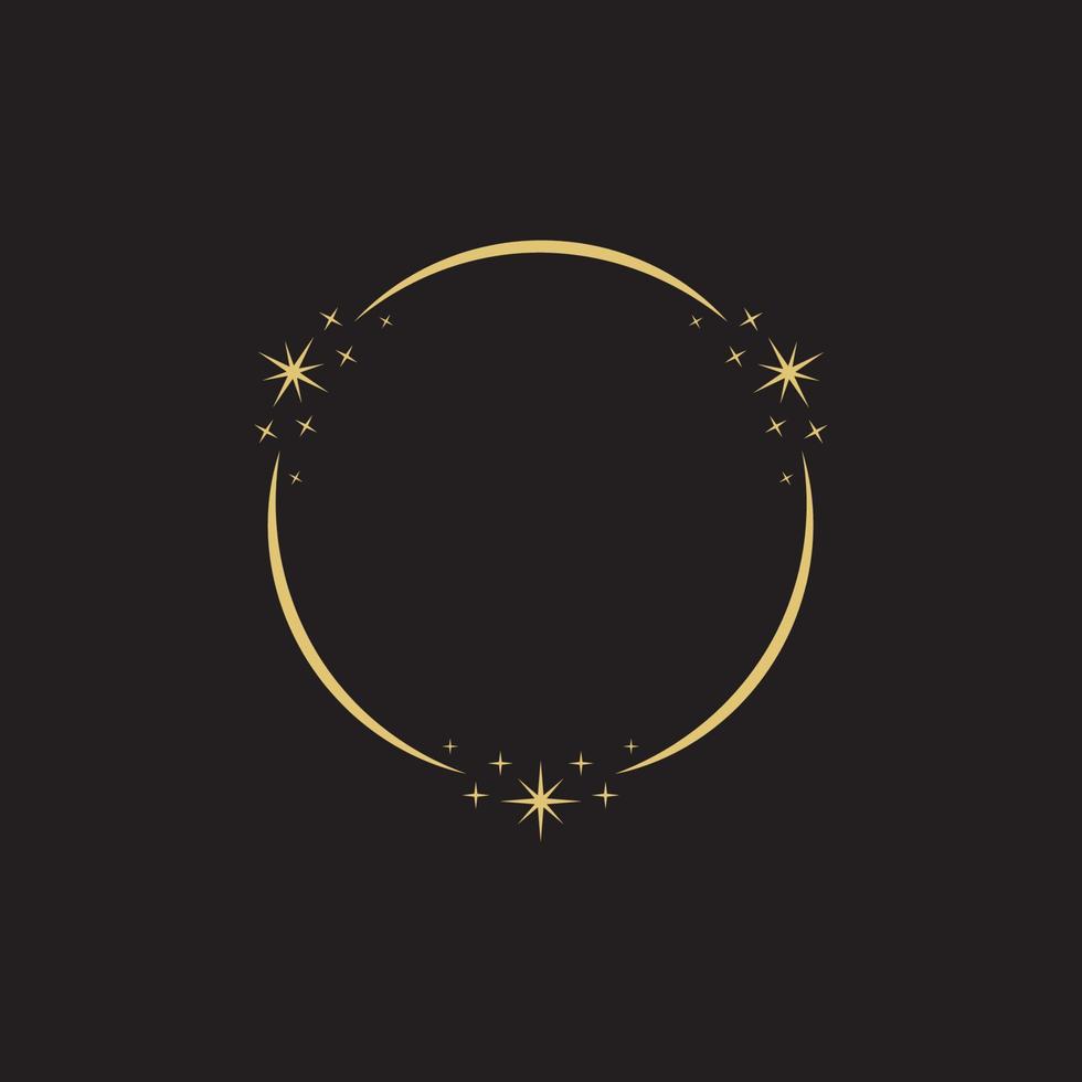 cercle, étoile, vecteur, icône, conception, illustrat vecteur