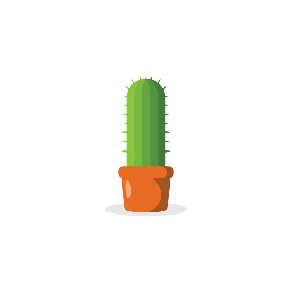 vecteur de modèle de conception d'icône de cactus
