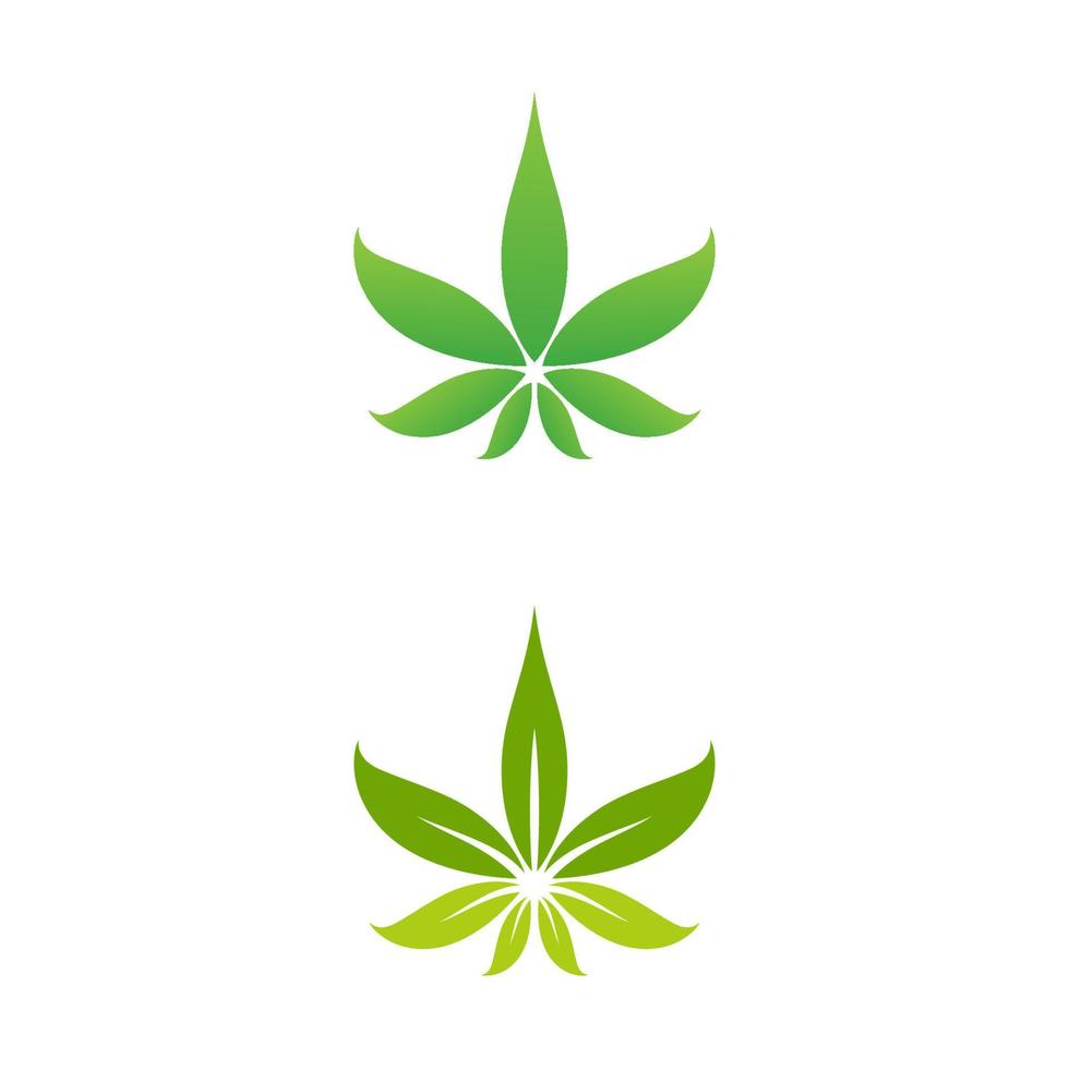 illustration de symbole de signe de marijuana de cannabis vecteur