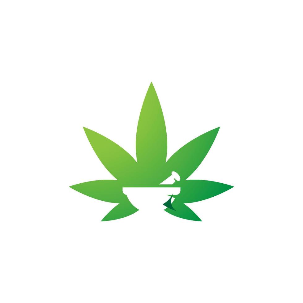 illustration de symbole de signe de marijuana de cannabis vecteur