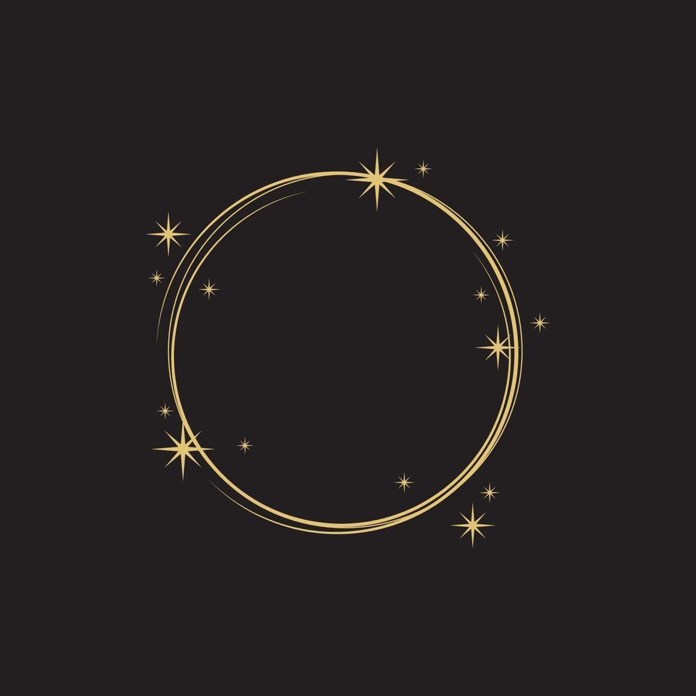 cercle, étoile, vecteur, icône, conception, illustrat vecteur