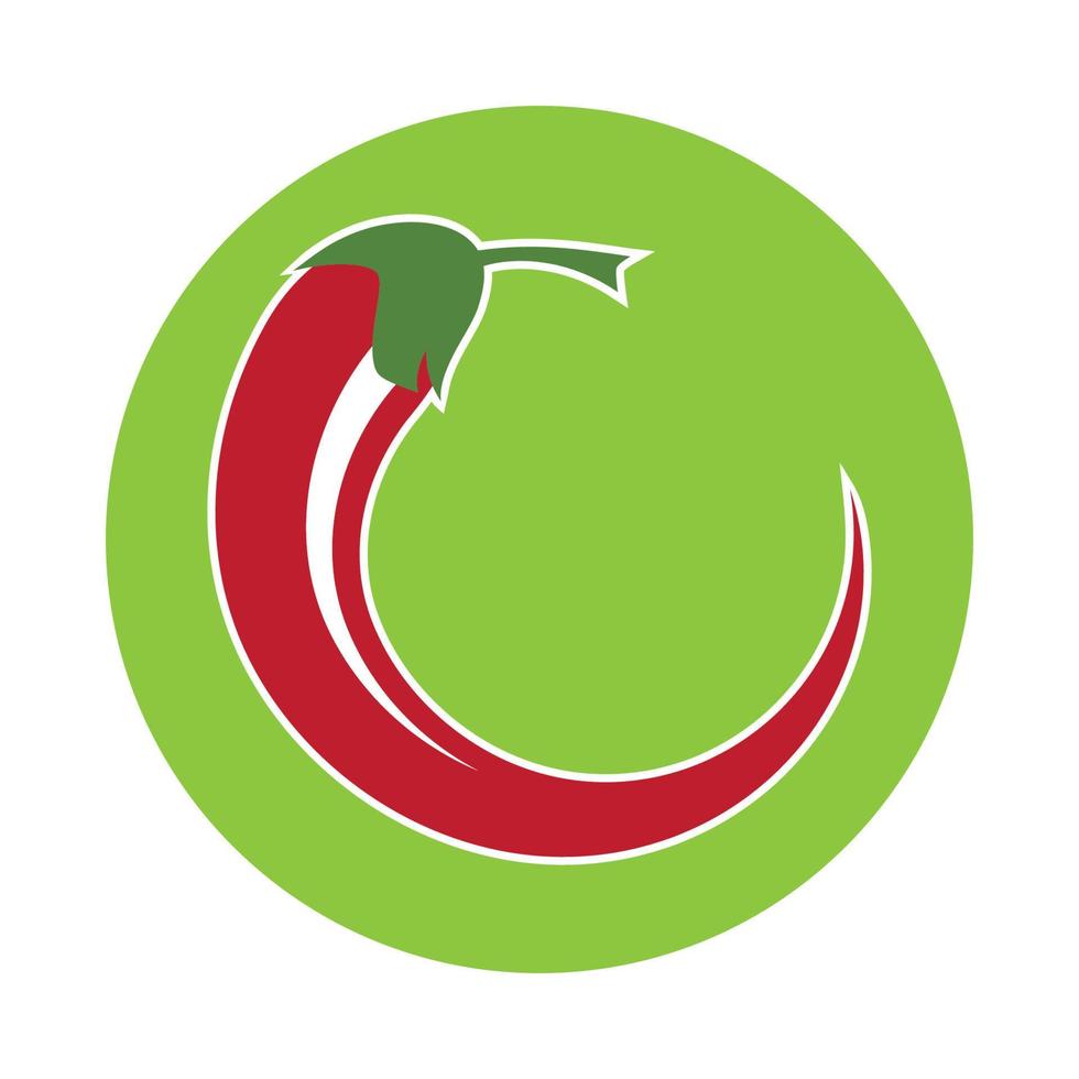 piment logo illustration vectorielle vecteur