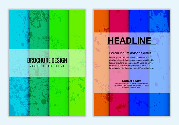 Brochure Business Colorée Vectorisée Gratuite vecteur