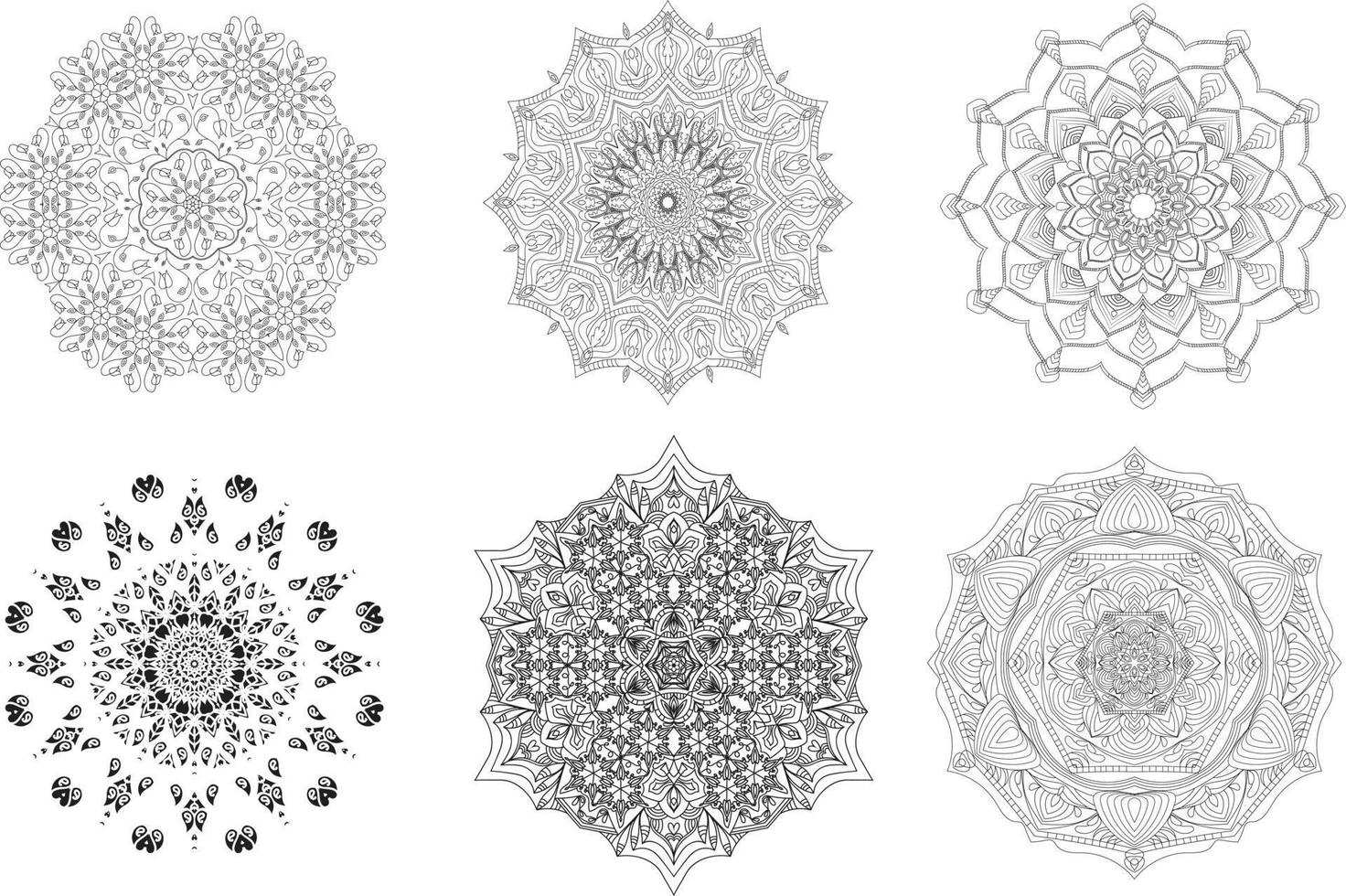 page de mandala de coloriage de rafraîchissement pour enfants et adultes vecteur