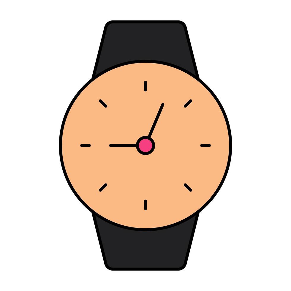 icône de conception modifiable de montre-bracelet vecteur