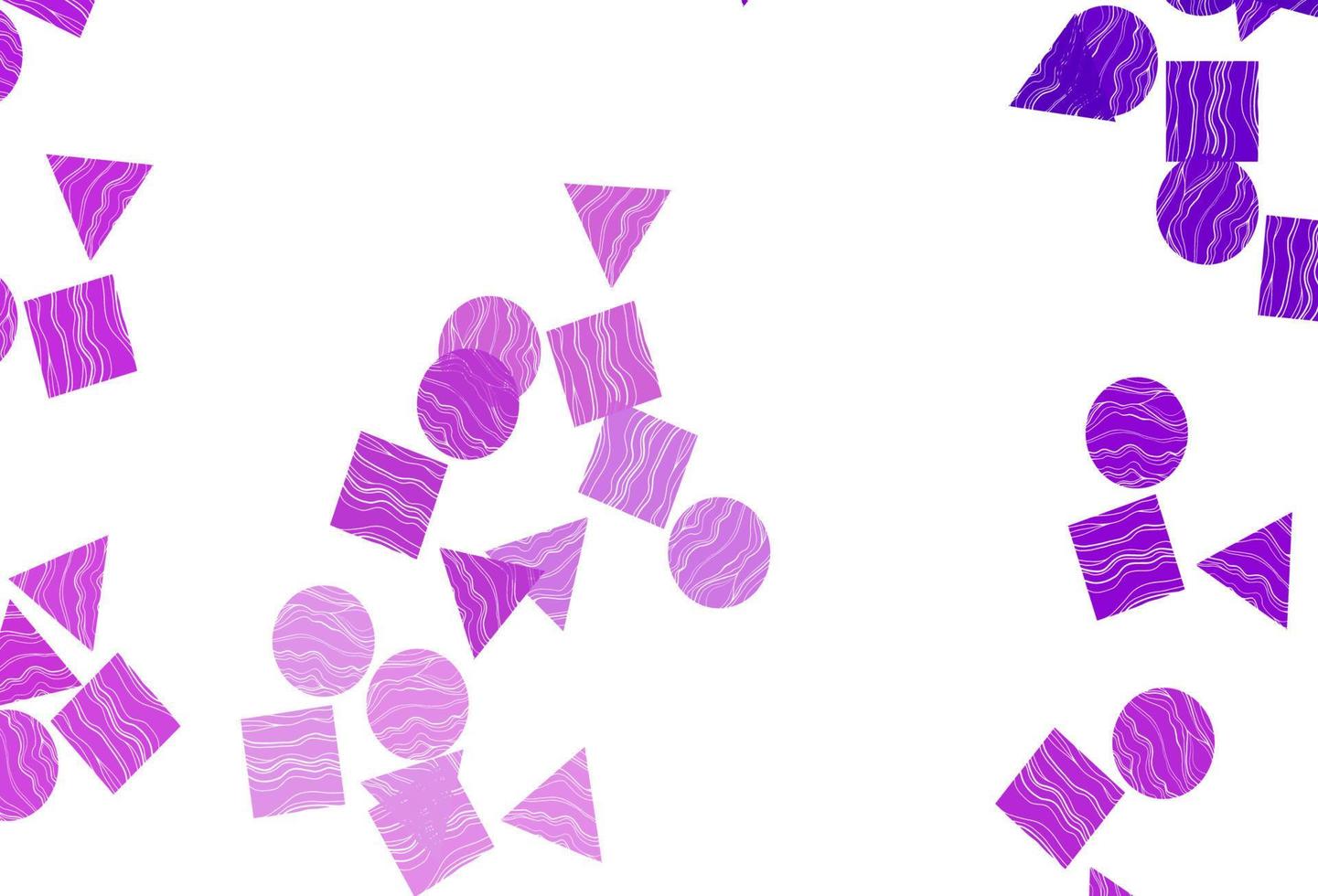 couverture vectorielle violet clair dans un style polygonal avec des cercles. vecteur