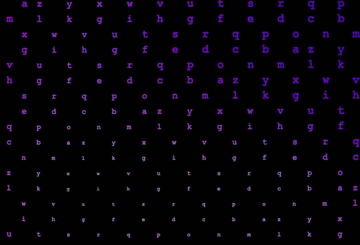 motif vectoriel violet foncé avec symboles abc.