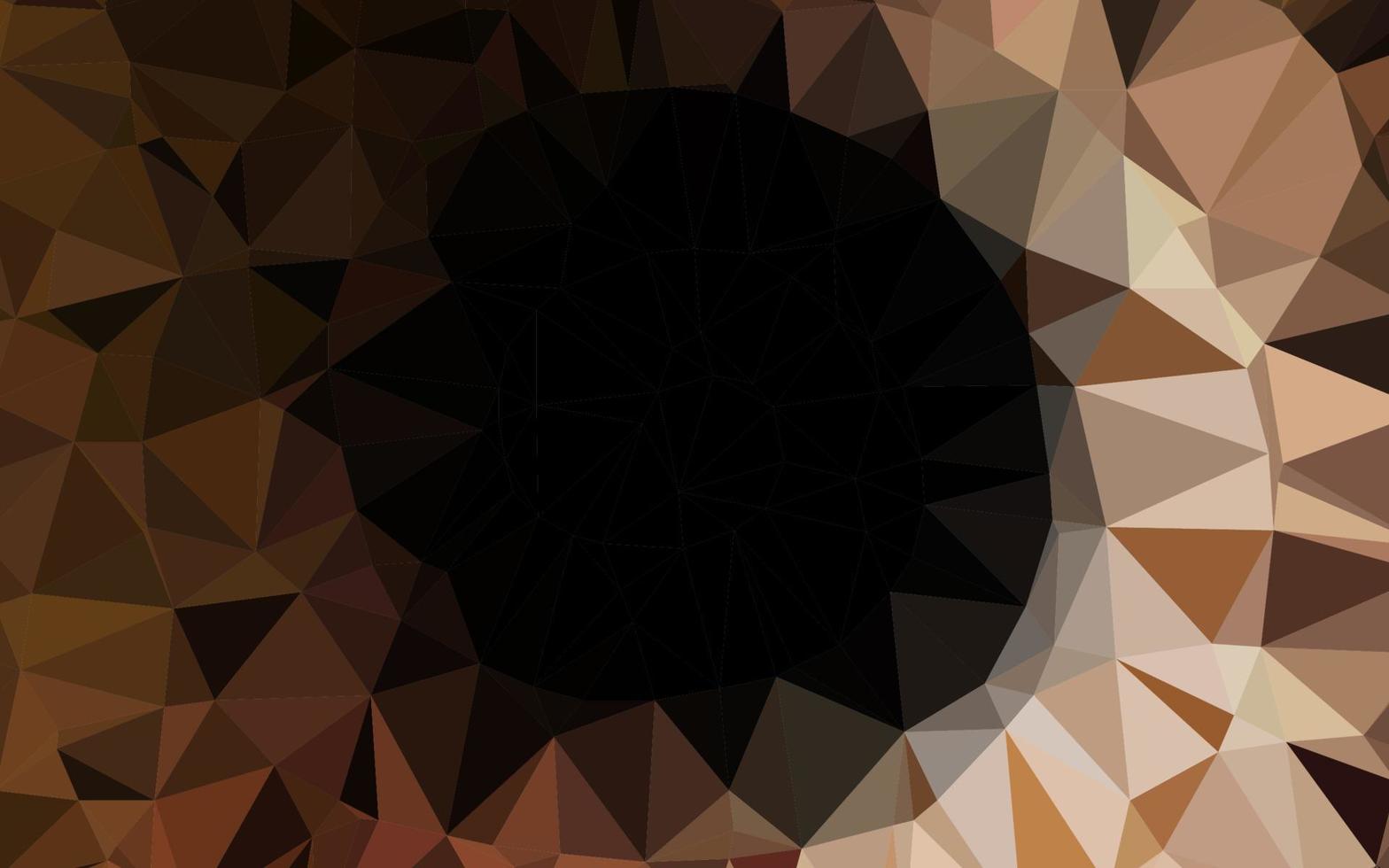 toile de fond abstraite de polygone vecteur noir foncé.
