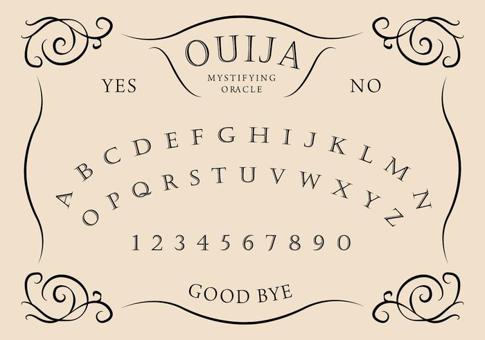 Planche Ouija vecteur