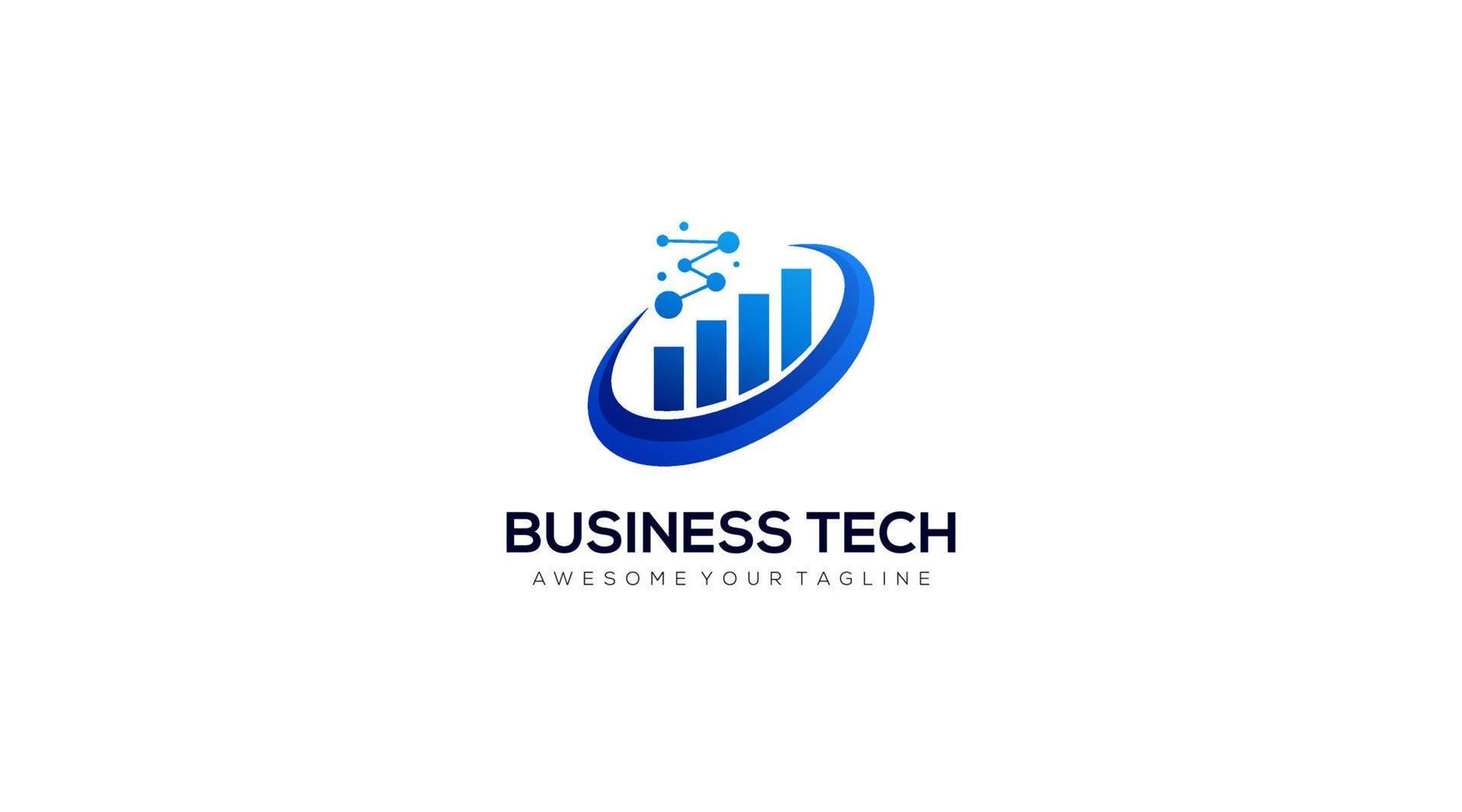 finance tech logo design illustration vectorielle vecteur