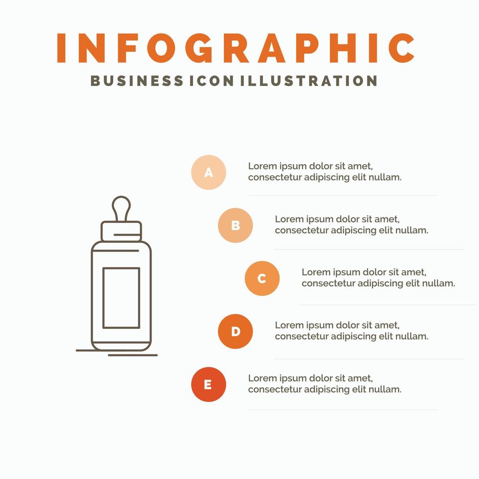 chargeur. bouteille. enfant. bébé. modèle d'infographie de lait pour le site Web et la présentation. icône grise de ligne avec illustration vectorielle de style infographie orange vecteur