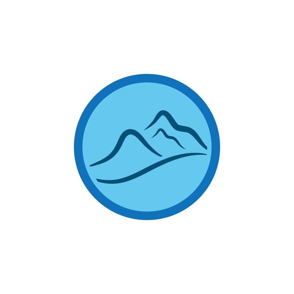 vecteur de logo de montagnes