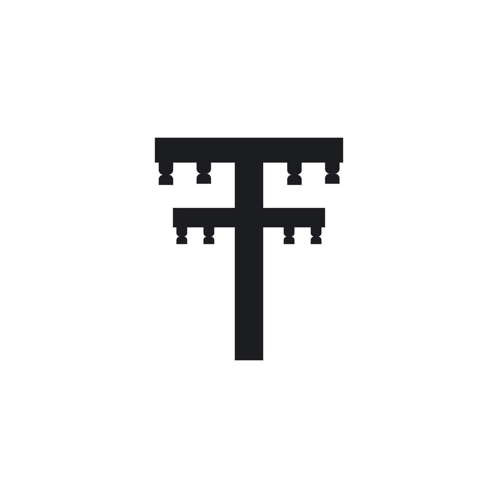 logo de la tour électrique vecteur