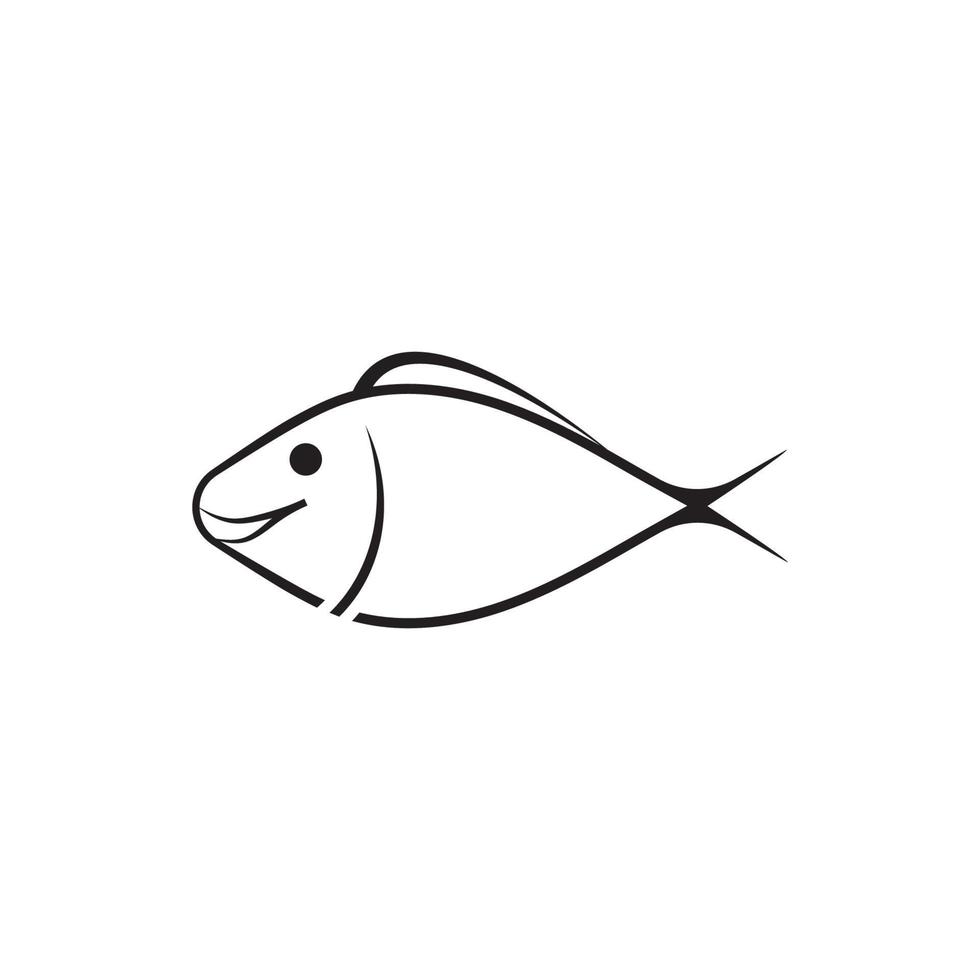 vecteur de logo de poisson