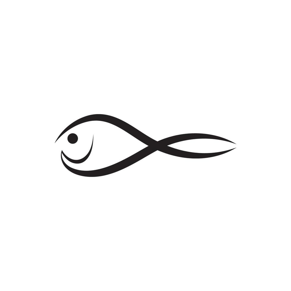 vecteur de logo de poisson