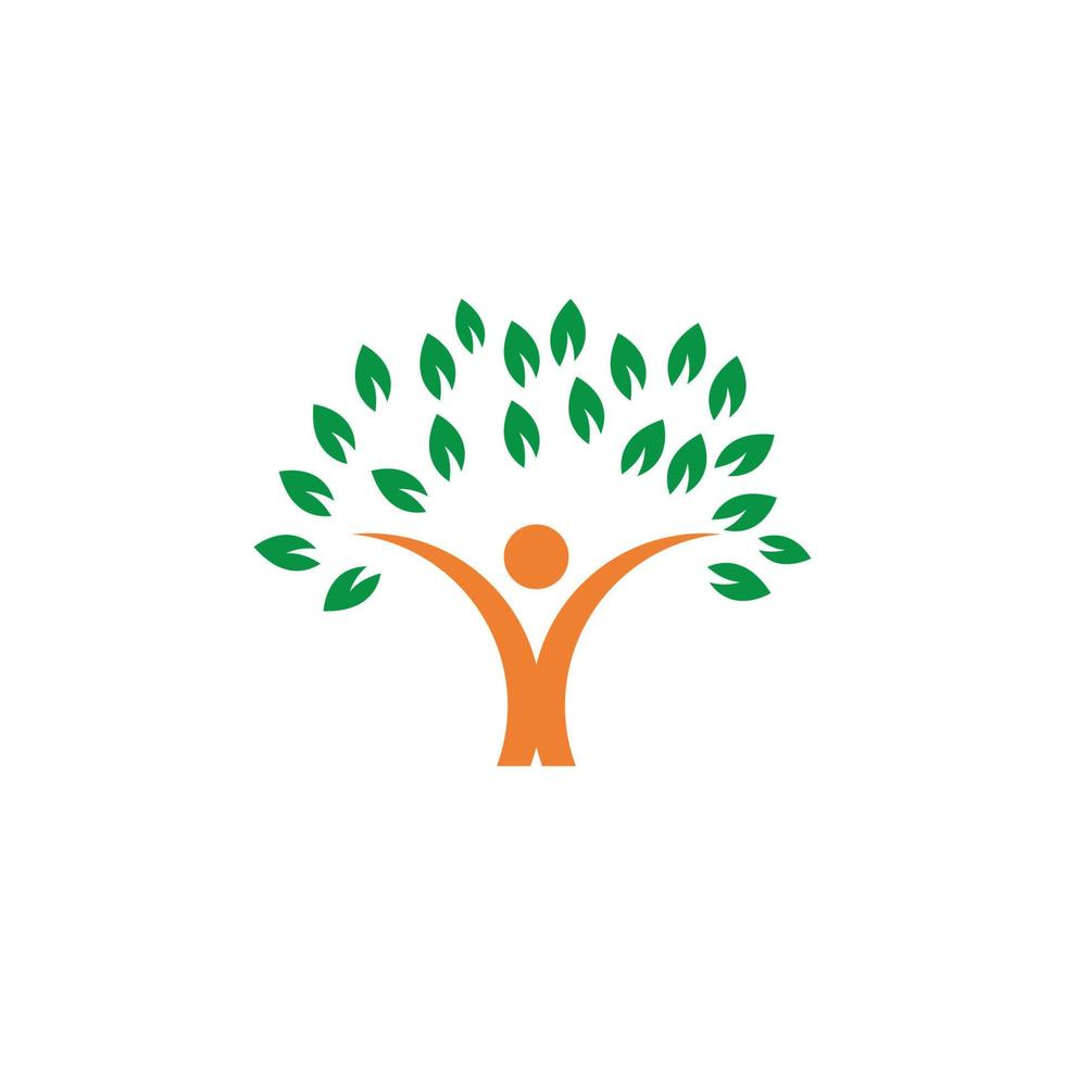 modèle de logo d'arbre généalogique vecteur