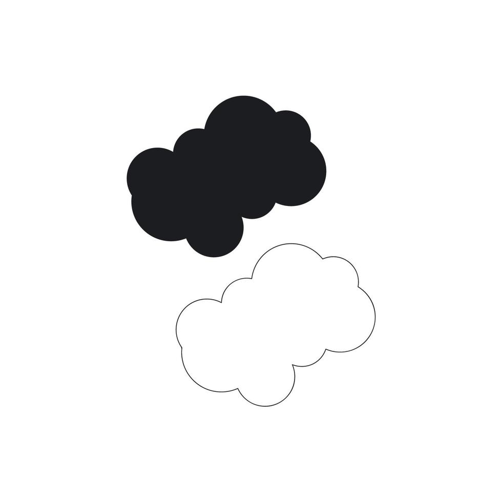 vecteur de logo de technologie cloud