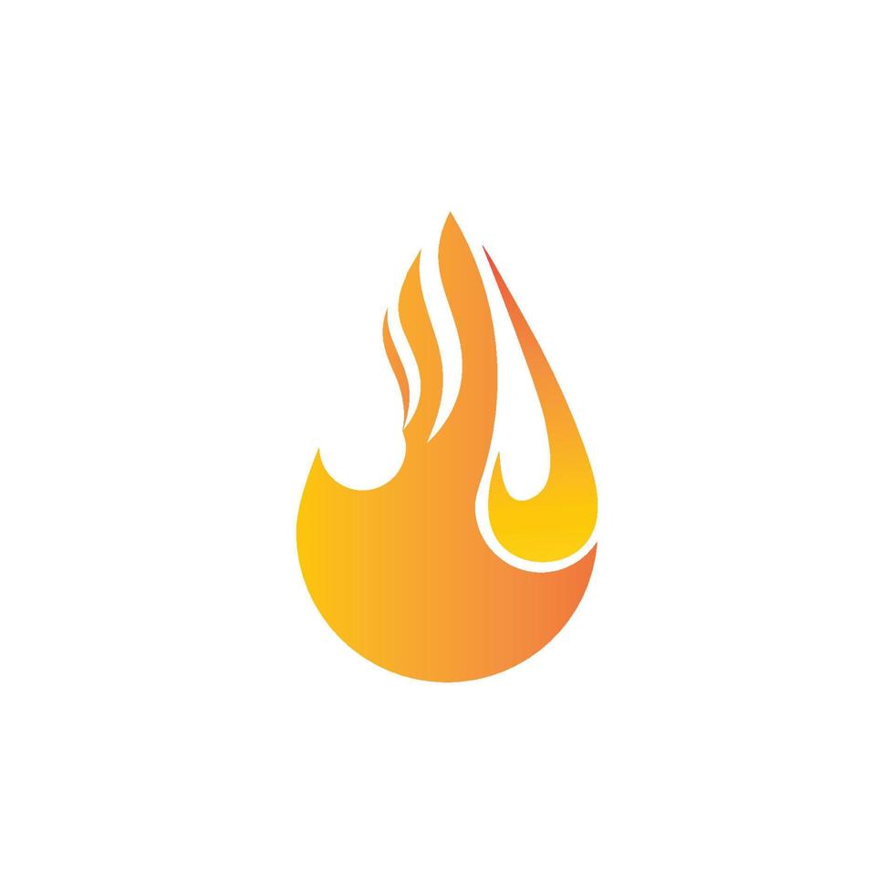 logo de flamme de feu vecteur