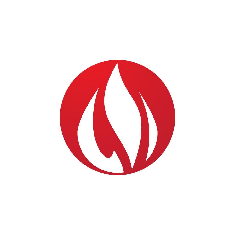 logo de flamme de feu vecteur