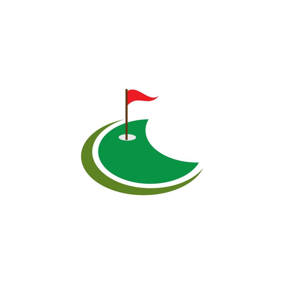 modèle de logo de golf vecteur