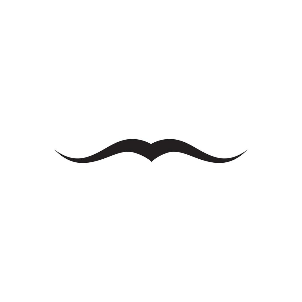 modèle d'icône de moustache vecteur