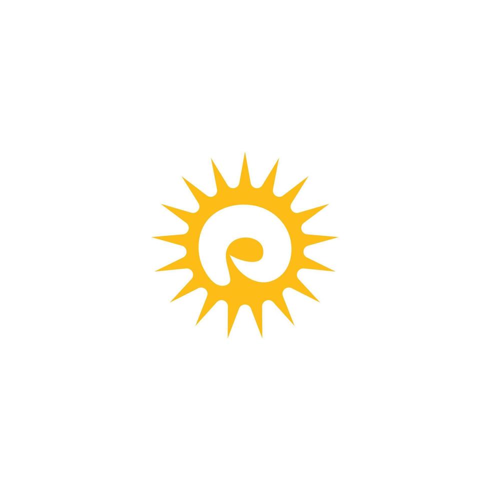 logo d'illustration du soleil vecteur