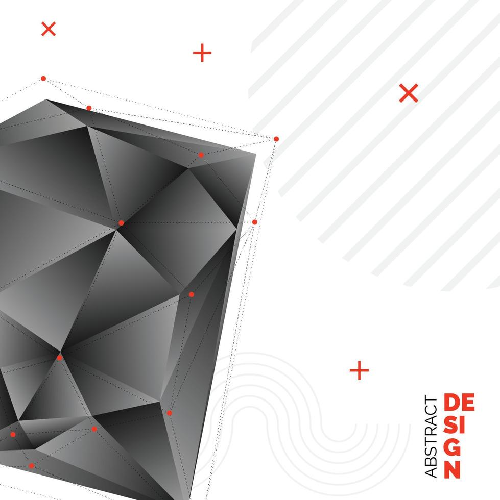 arrière-plans géométriques abstraits. conception vectorielle polygonale vecteur