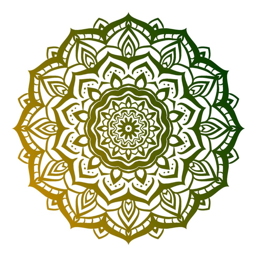 motif d'art de mandala complexe abstrait élément de conception de vecteur de décoration ronde ethnique