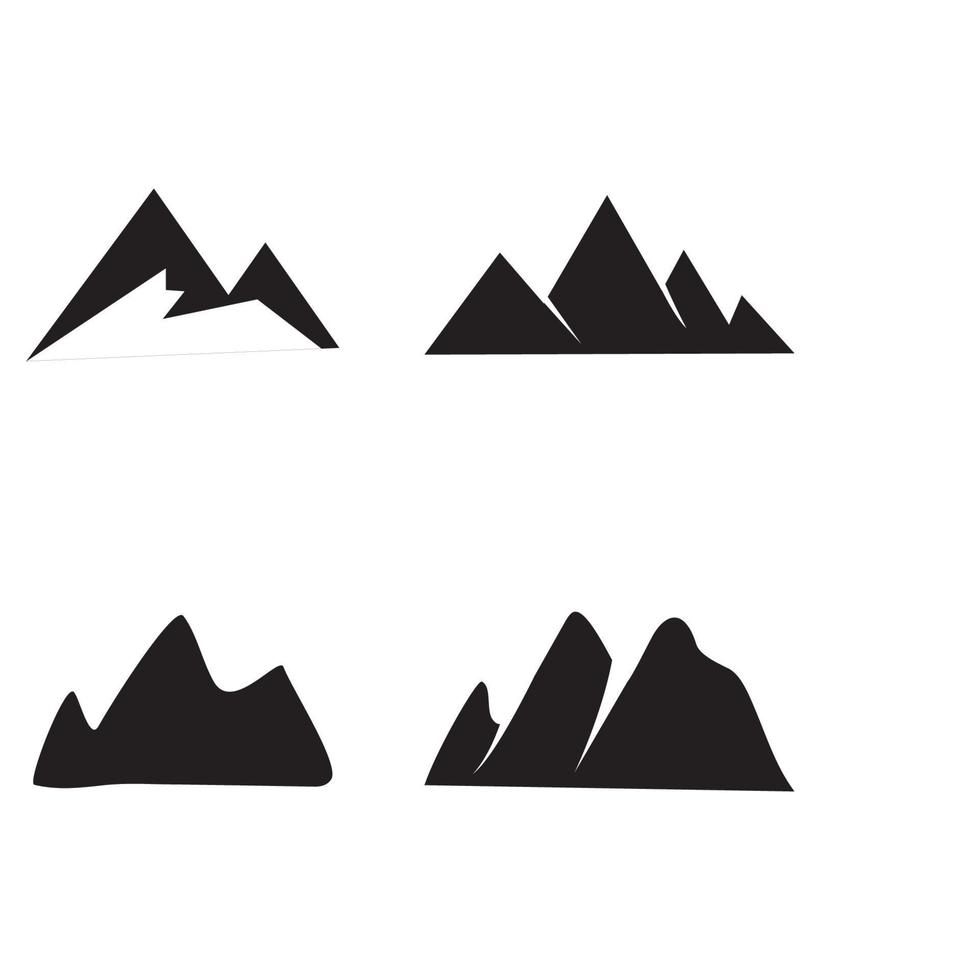 logo d & # 39; icône de montagne vecteur