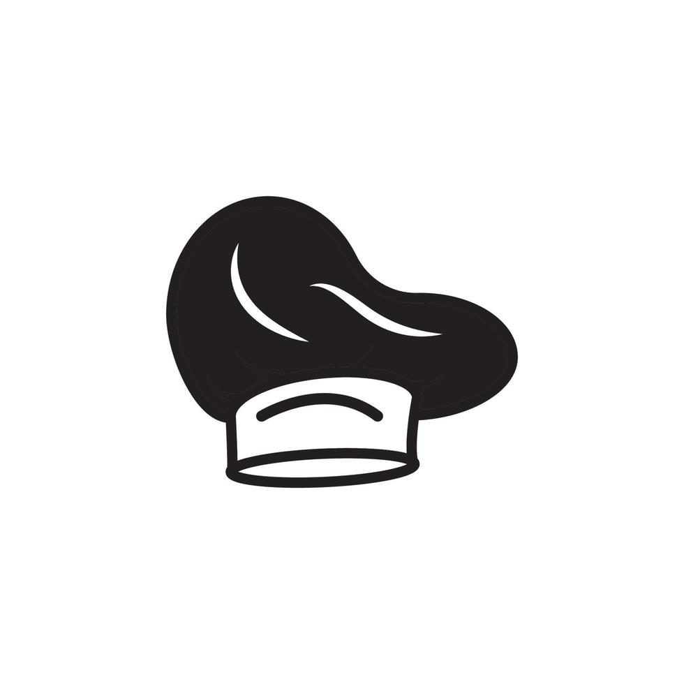 modèle de logo de chef de chapeau vecteur