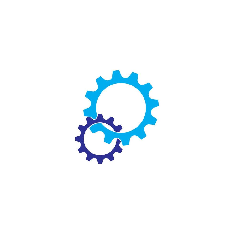 icône d'engrenage logo icône vectorielle vecteur