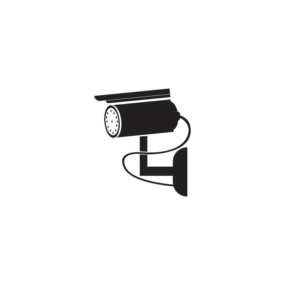 icône de caméra de sécurité cctv, création vectorielle de signe cctv vecteur