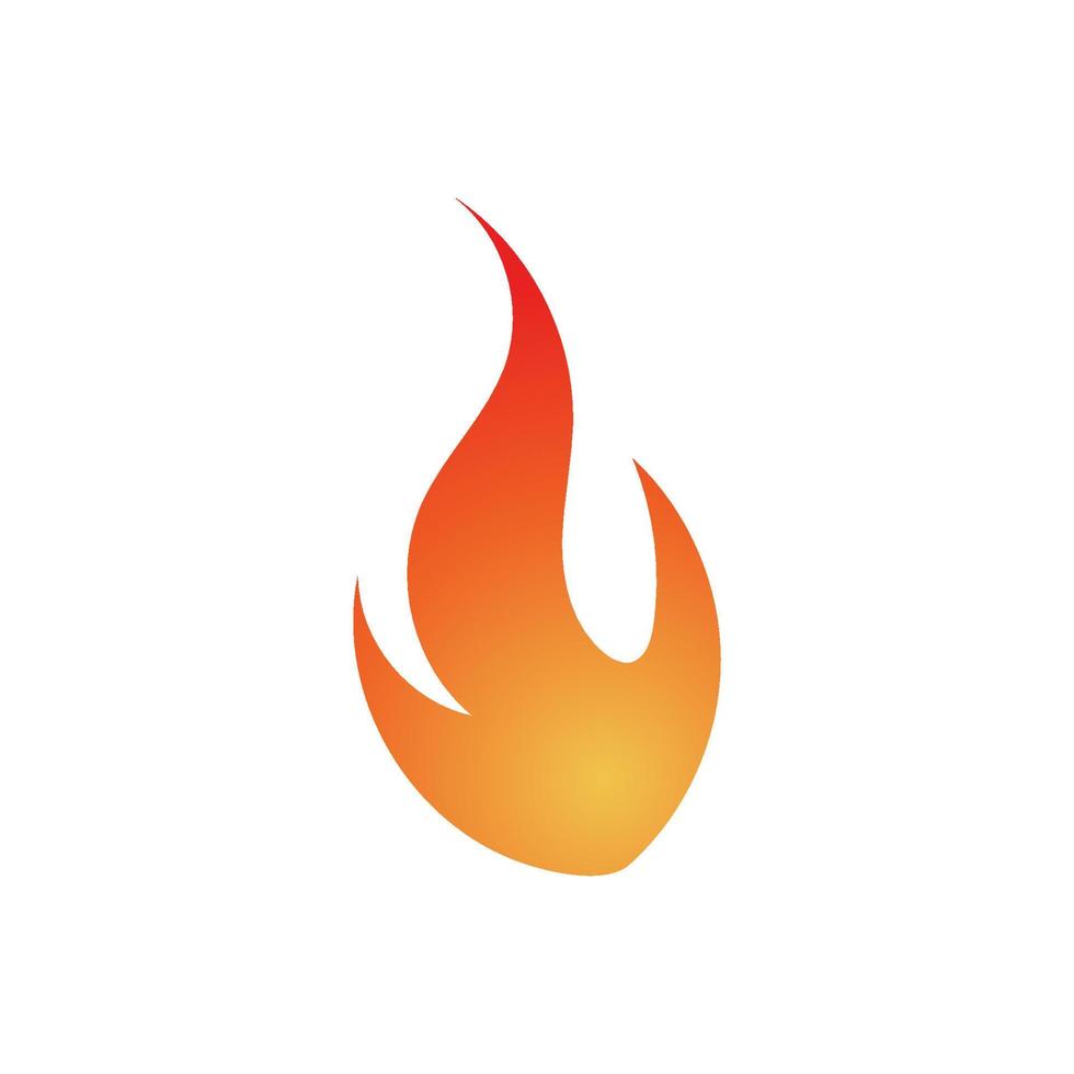 icône de feu. flamme de feu. logo flamme. illustration de conception de vecteur de feu. signe simple d'icône de feu.
