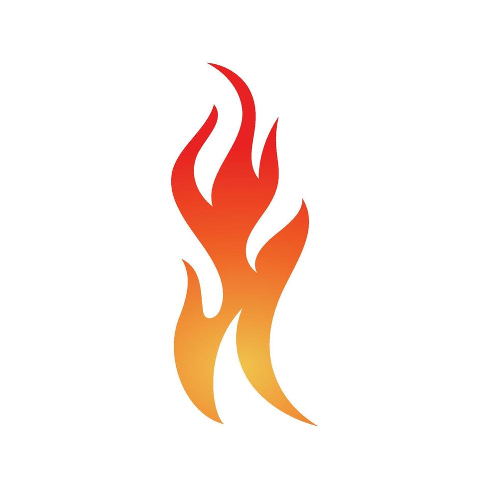 icône de feu. flamme de feu. logo flamme. illustration de conception de vecteur de feu. signe simple d'icône de feu.