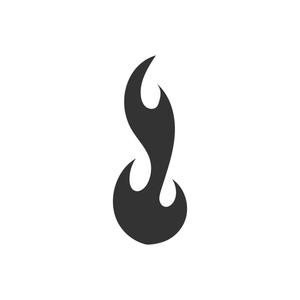 icône de feu. flamme de feu. logo flamme. illustration de conception de vecteur de feu. icône de feu signe simple de couleur noire.