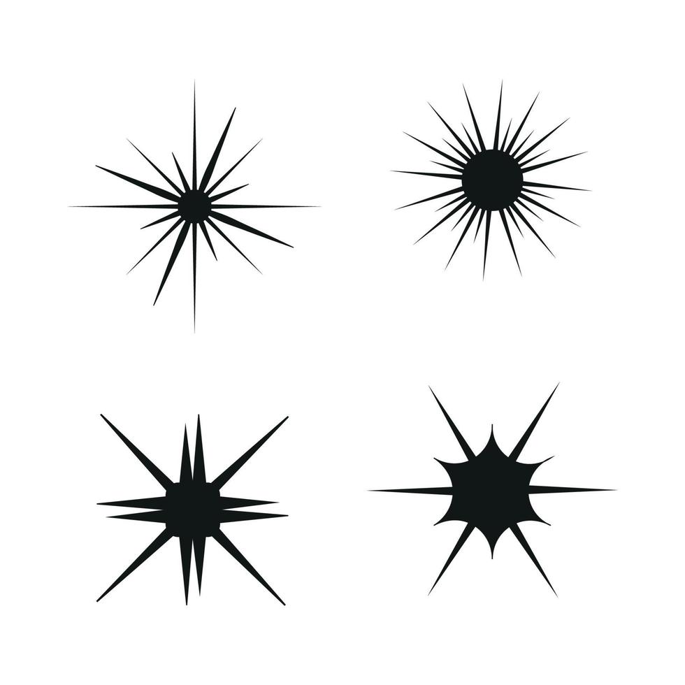 illustrateur vectoriel d'un ensemble d'icônes d'étoiles